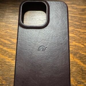 Bullstrap Leather iPhone 15 Pro Max Case in Bourbon Color